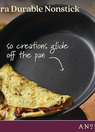 Anolon 83852 Nouvelle Copper Hard Anodized Nonstick Cookware Set / Pots and Pans Set - 11 Piece, Brown