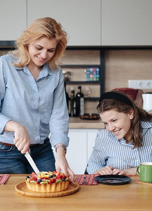 Cake Knife and Pie Server Set with Luxury Gift Box, Kitchen Essentials Cake Cutter Slicer-Serrated on Both Sides, For Right or Left Handed, Perfect Pie Gadgets, Kitchen Set and Server for Cakes & Pie