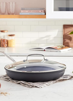 Cuisinart 12-Inch Skillet, Nonstick-Hard-Anodized with Glass Cover, 622-30GP1