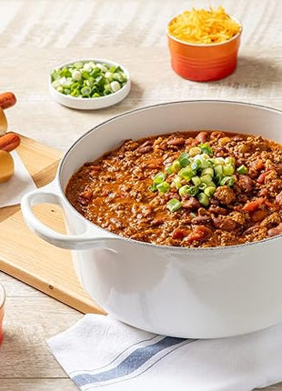 Le Creuset Enameled Cast Iron Signature Round Dutch Oven, 5.5 qt., White