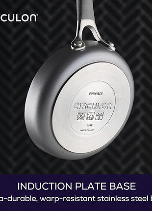 Circulon A1 Series with ScratchDefense Technology Nonstick Induction, Mini Frying Pan/Skillet, Metal Utensil Safe, 6.25 Inch Open Fry Pan - Graphite