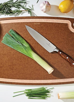 Epicurean Gourmet Series Cutting Board with Juice Groove, 19.5-Inch by 15-Inch, Nutmeg/Natural