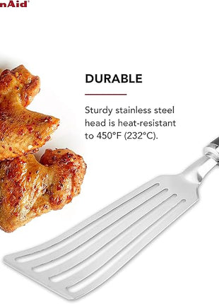 KitchenAid KO024OHOBA Gourmet Stainless Steel Flex Turner,Black (Pack of 12)