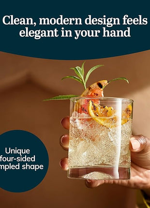 Libbey Impressions 16-Piece Tumbler and Rocks Glass Set