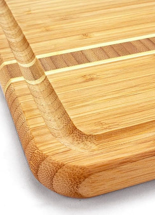 Totally Bamboo Dominica Large Cutting Board with Juice Groove, 20-5/8" x 12-1/2"