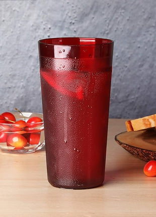 New Star Foodservice | Restaurant-Grade Beverage Tumblers (Red Set of 12, 20 oz)