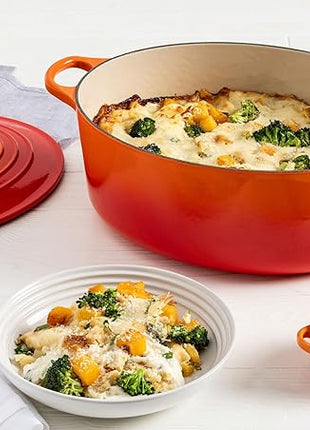Le Creuset Enameled Cast Iron Signature Oval Dutch Oven, 8 qt., Flame