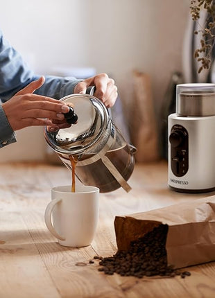 Mixpresso Electric Coffee Grinder 12 Cup Capacity, 304 Stainless Steel Blade, Espresso Bean Grinder, Removable Chamber, Coffee Grinder Electric with 5 Presets For Spices & More