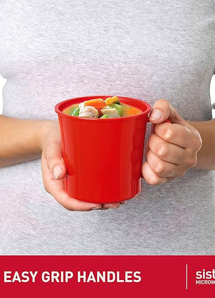Sistema Microwave Soup Mug with Lid and Steam Release Vent