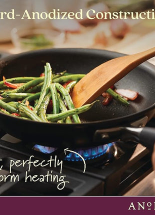 Anolon Advanced Home Hard Anodized Nonstick Frying Pan, 8.5 Inch – Small Non Stick Egg Pan, Durable Nonstick Skillet - Onyx