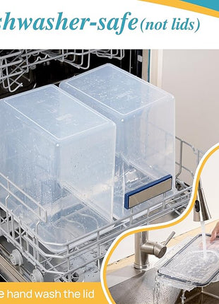 Vtopmart 9.5L 2 Pack Extra Large Flour Sugar Storage Containers for 25lbs flour, Airtight Kitchen Pantry Organization Canisters with Lids for Bulk food, Rice, Baking Supplies, BPA Free, Black