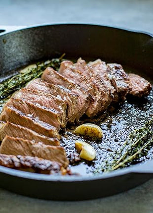 Lodge 12 Inch Pre-Seasoned Cast Iron Skillet - Dual Assist Handles - Use in the Oven, on the Stove, on the Grill, or Over a Campfire - Black