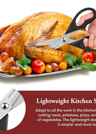 Kitchen Christmas Gifts Set, iBayam All Purpose Kitchen Scissors with Protective Sheath, Housewarming Gifts for New Home, Wedding Gifts for Couples 2025, Bridal Shower Gifts, Birthday Gifts for Women