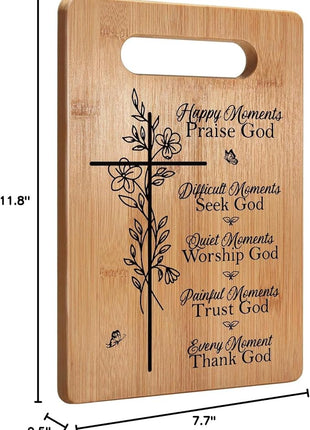 Christian Gifts For Women Faith Religious Gifts Inspirational Gifts, Bible Verse Gifts For Elderly Jesus Cross Scripture Gifts, Christmas Cutting Board Gifts for Women Friend