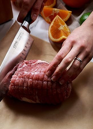 Ginsu Chikara Series Forged 8-Piece Japanese Knife Set, Black - Premium Cutlery Set with 420J Stainless Steel Kitchen Knives and Bamboo Block