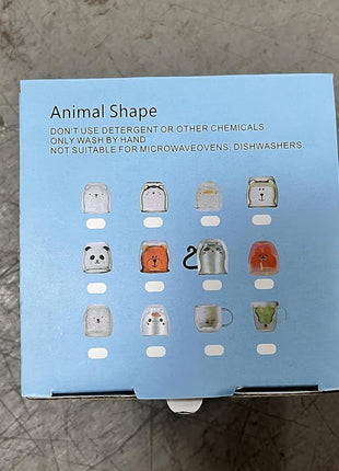 Dog Mug Cute Mugs Glass Double Wall Insulated Glass Espresso Cup, Coffee Cup, Tea Cup, Milk Cup,Kawaii Gift for Office and Personal Birthday Christmas (Happy Dog)