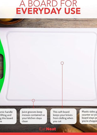 EatNeat 12-Piece Knife Set – Chef, Bread, Carving, Utility & Paring Knives with Sheaths, Sharpener & Cutting Board – Non-Stick Stainless Steel, Ergonomic, Dishwasher Safe – Ideal for Home, RV & Gift