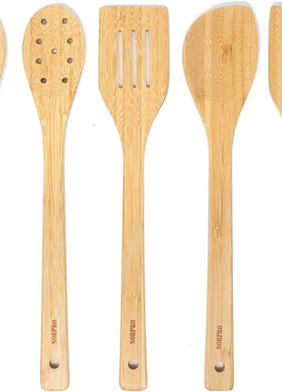 Norpro 12-Inch Bamboo Spoon with Holes