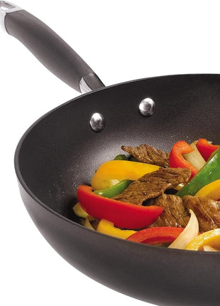 Anolon Advanced Hard Anodized Nonstick Frying Pan/ Fry Saute All Purpose Pan with Lid - 12 Inch, Gray