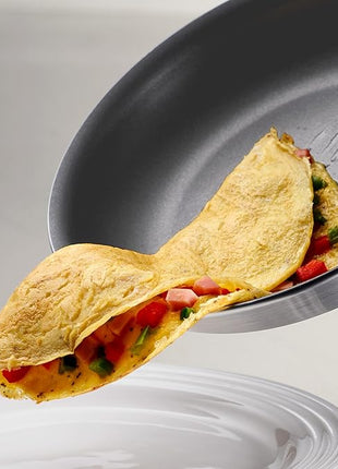 Tramontina Professional 8-Inch Non Stick Small Frying Pan, Heavy-Gauge Aluminum Skillet with Reinforced Nonstick Coating, Gray Handle, Dishwasher and Oven Safe