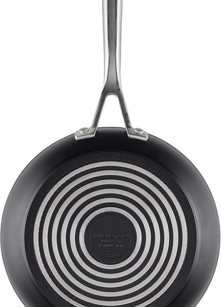 KitchenAid Hard Anodized Induction Nonstick Fry Pan/Skillet with Lid, 10 Inch, Matte Black