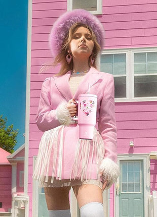 Meoky 40 oz Tumbler with Handle for Couples: Stainless Steel Insulated Tumbler with 24 Waterproof Love Stickers - Girlfriend Boyfriend Wife Husband, Love You