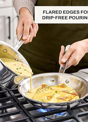 All-Clad - 4108201S All-Clad Kitchen Helper Fry Sauce pan, 8 inch and 1 quart, Steel