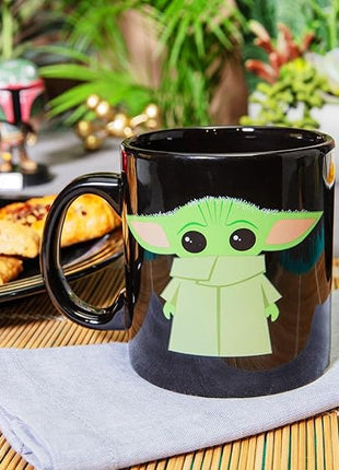Silver Buffalo Star Wars The Mandalorian The Child Stands Ceramic Coffee Mug, 20-Ounces