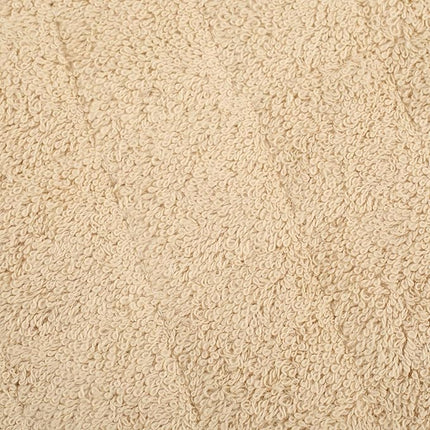 100% Cotton Kitchen Everyday Basic Terry Pot Holder Heat Resistant Coaster Potholder for Cooking and Baking Set of 5 Light Brown