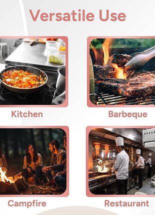 Casa Platino Cute Oven Mitts & Pot Holders, 4-Piece – Oven Mitts Heat Resistant for Grilling & Baking, Pot Holder for Hot Cookware & Microwave – Withstands Up to 500°F, Non-Slip – Canyon Rose