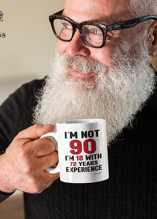 Vivulla68 90th Birthday Gifts For Women Men, 90 Year Old Birthday Gifts For Women, 90th Birthday Gift Ideas, Gifts For 90 Year Old Woman Man, 90 Yr Old Birthday, 90th Birthday Cups For Grandma Grandpa