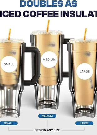 Frost Buddy Thicc Buddy - 40 oz Stainless Steel Vacuum Insulated Tumbler with Lid and Straw for Water - Travel Mug Cupholder Friendly - Gifts for Women Men Him Her (Texas Tea)