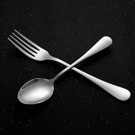 Set of 12, Stainless Steel Dinner Forks and Spoons Silverware Set, Heavy-Duty Dinner Forks and spoons(6.7 Inch) Cutlery Set, Dishwasher Safe (Silver)