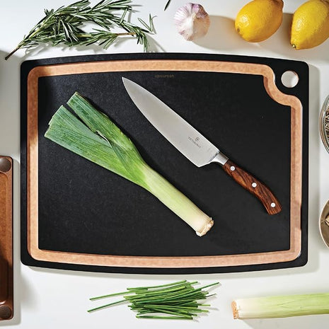 Epicurean Gourmet Series Cutting Board with Juice Groove, 19.5-Inch by 15-Inch, Slate/Natural