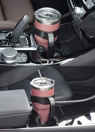 WETOWETO 30 oz Tumbler Stainless Steel Vacuum Insulated Coffee Cup with Handle, Double Wall Vacuum Coffee Cup Thermal Cups for Hot and Cold drinks, Suitable for Travel(Rose Gold, 1 Pack)