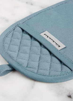 KitchenAid Asteroid Pot Holder 2-Pack Set, Blue, 6.5"x10"