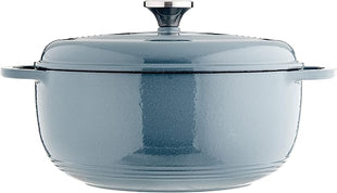 Lodge EC6D34 Enameled Dutch Oven, 6 Qt, Storm Blue