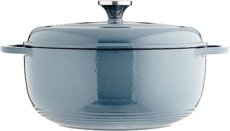 Lodge EC6D34 Enameled Dutch Oven, 6 Qt, Storm Blue