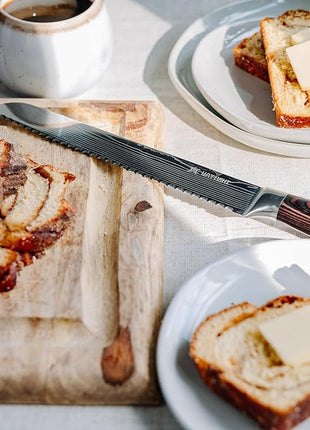 Yatoshi Professional Kitchen Knife Set, 15 Pieces, High Carbon Stainless Steel, Ergonomic Handle