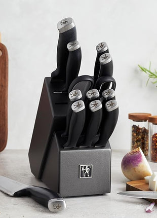 Silvercap 14 Piece Knife Block Set, Black