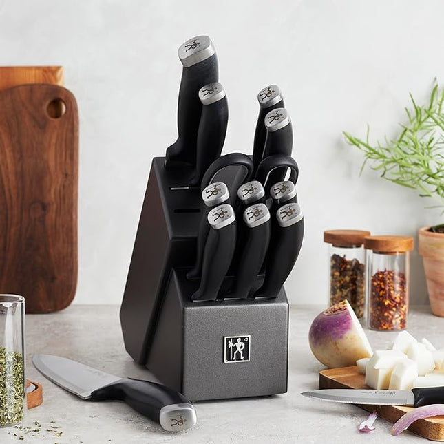 Silvercap 14 Piece Knife Block Set, Black
