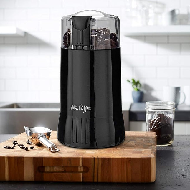 Mr. Coffee Electric Coffee Grinder|Coffee Bean Grinder| Spice Grinder, Black