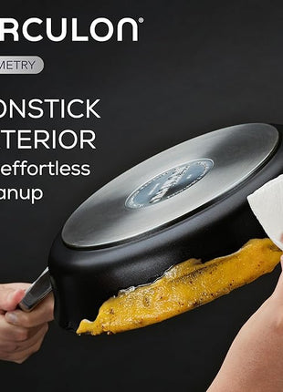 Circulon Symmetry Hard-Anodized Nonstick Frying Pan, 8.5-Inch, Black