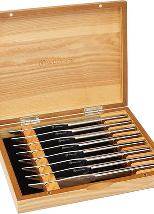 WÜSTHOF 8-Piece Stainless Mignon Steak Knife Set, Silver