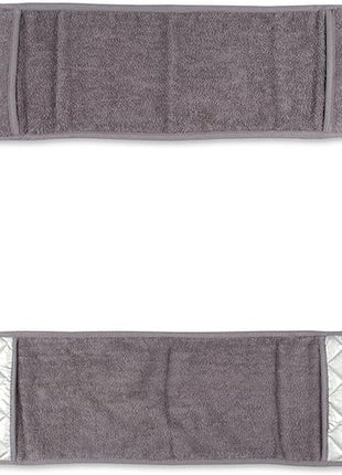 DII Basic Terry Collection 100% Cotton Quilted, Double Mitt, Gray