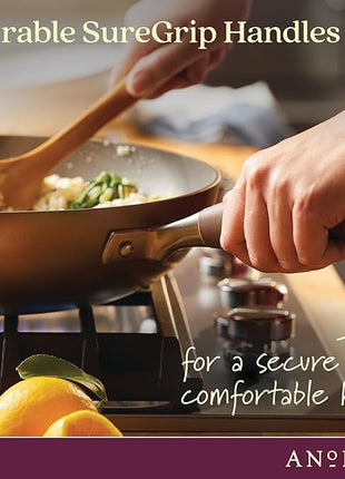 Anolon Advanced Home Hard-Anodized Nonstick Ultimate Pan/Saute Pan, 12-Inch (Bronze)