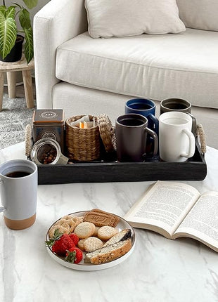 Mora Ceramics Large Tea Mug with Loose Leaf Infuser and Ceramic Lid, 18 oz, Portable, Microwave and Dishwasher Safe, Tall Coffee Cup - Rustic Matte Ceramic Glaze, Modern Herbal Tea Strainer, Sleet