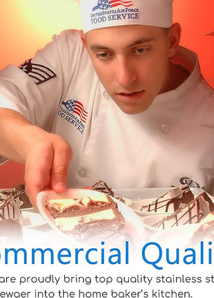 Baking Sheet Set of 2, Stainless Steel 2-Piece Cookie Sheet, Toaster Oven Baking Pan Set, Rectangle Size 16 x 12 x 1 inch, Healthy & Non Toxic, Mirror Finish & Rust Free, Dishwasher Safe