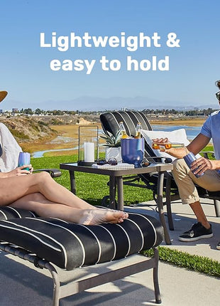 SNOWFOX Premium Vacuum Insulated Stainless Steel Beer Glass, Home Bar Accessories, Elegant Bartending, Lightweight Pint Glasses, Sleek Drinkware, Frosty Beverages Stay Cold, 18oz, Set of 2, Grey