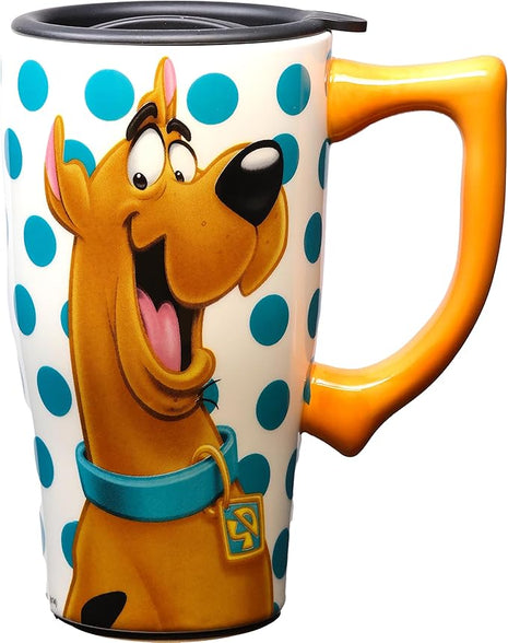 Spoontiques - Ceramic Travel Mugs - Scooby Doo Cup - Hot or Cold Beverages - Gift for Coffee Lovers, 18 oz